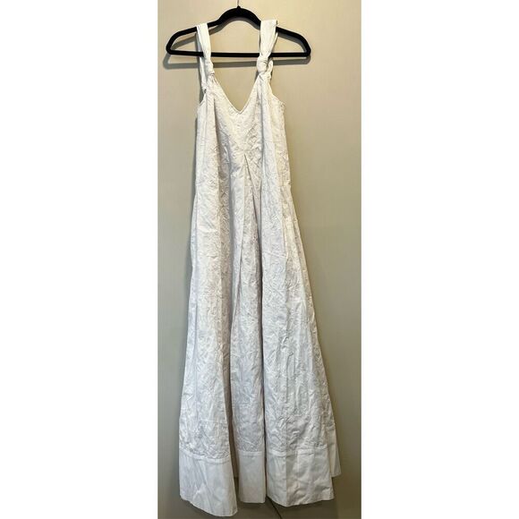 Elizabeth and James Women's White Textured Cotton Maxi Dress Size Large NWOT - Picture 1 of 7